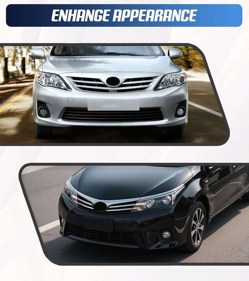 YUWUTF Front Bumper Grille Compatible with 2011-2013 Toyota Corolla Direct Replacement for 5311202280 TO1036125 - Image 5